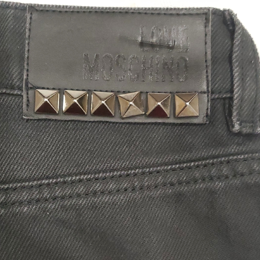 Love Moschino High Waist Black Frayed Hem Shorts - Picture 12 of 14